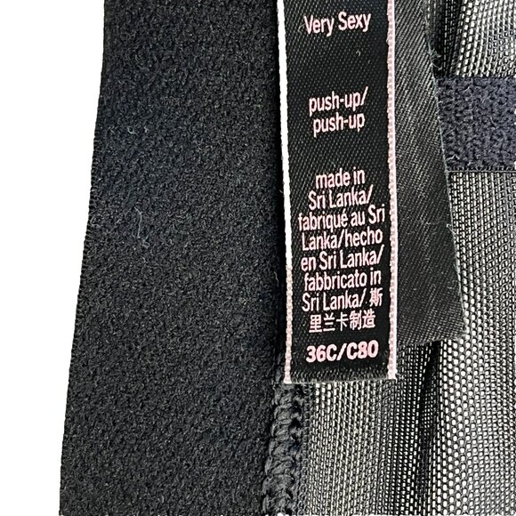 Victorias Secret Very Sexy Push Up Bra 36C Underwired Animal Print - Picture 6 of 7